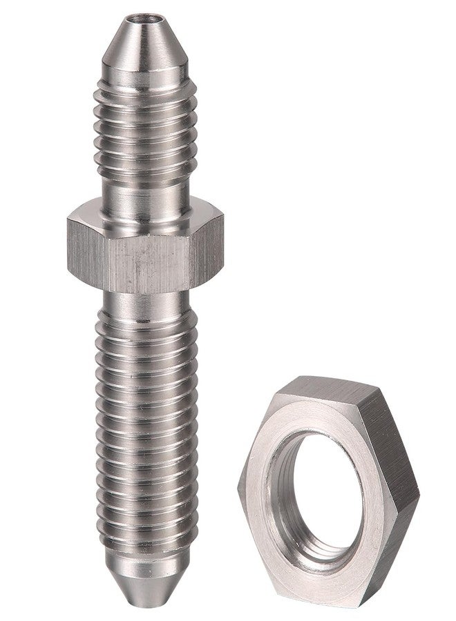 Podavelle 3AN Stainless Steel Bulkhead Brake Hose Fitting Adapter Straight with Nut - Image 3